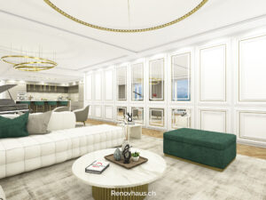 boiserie per il soggiorno